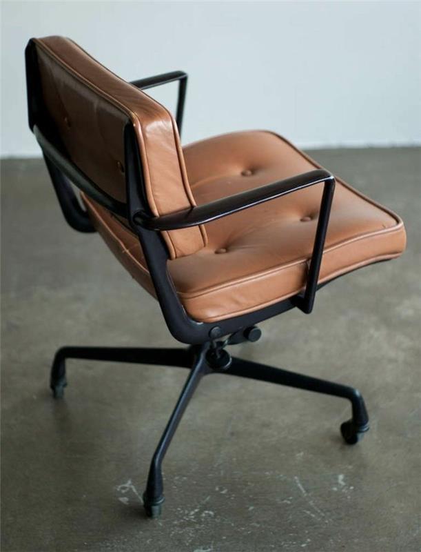 chaise de bureau en cuir