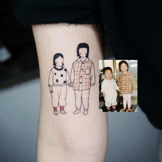 170 idées et inspirations créatives de tatouage de frères et sœurs photo abstraite et interprétation moderne
