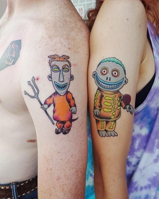 170 idées et inspirations créatives de tatouage de frères et sœurs poupées effrayantes frère soeur