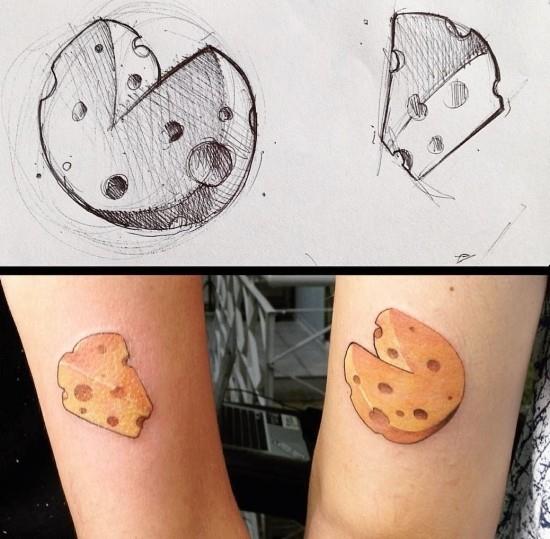 170 idées et inspirations créatives de tatouage de frères et sœurs morceaux de fromage drôles de l'ensemble