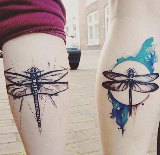 170 idées et inspirations créatives de tatouage de frères et sœurs libellule frère soeur croquis aquarelle