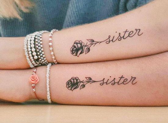170 idées et inspirations créatives de tatouage de frères et sœurs sœur tat rose