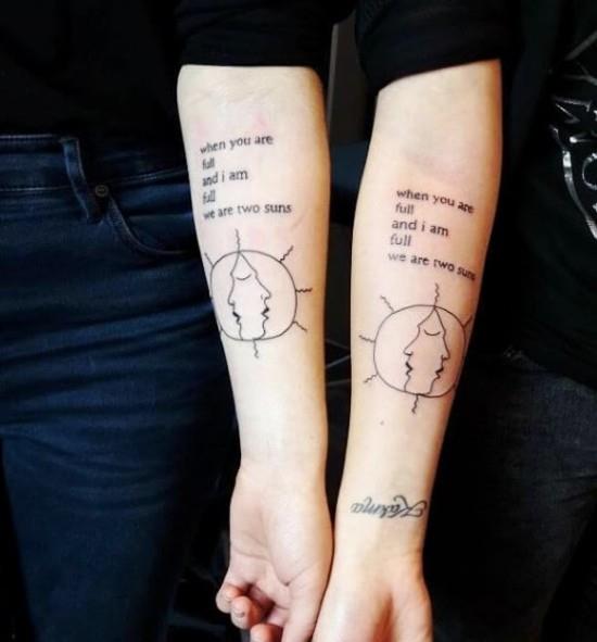 170 idées et inspirations créatives de tatouage entre frères et sœurs