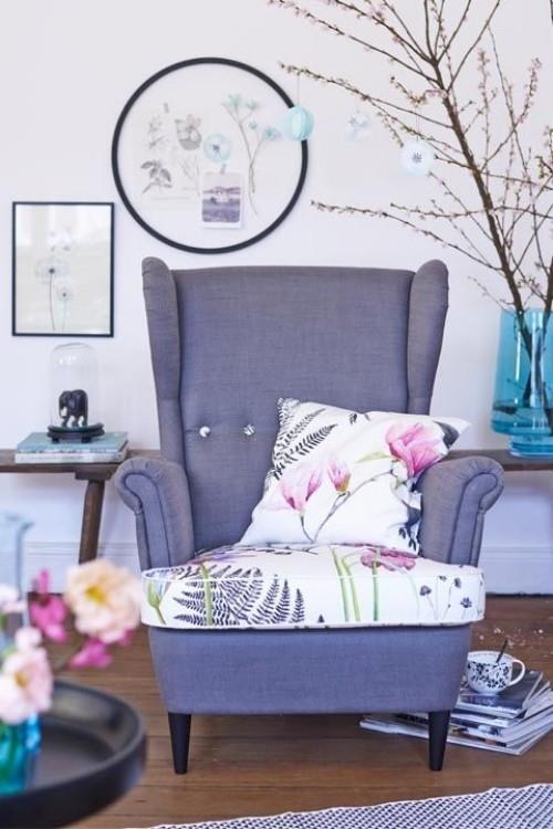 motif floral de formes rondes intérieures 2018