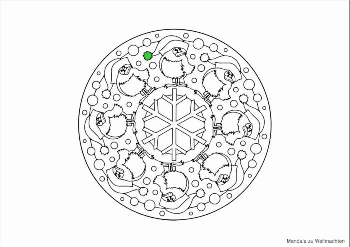 mandala pour noël coloriages noël vert bleu