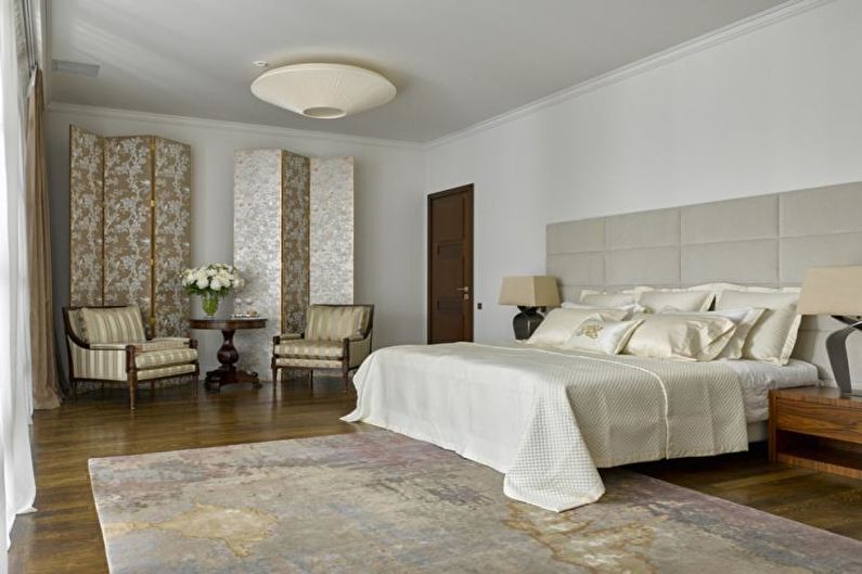 Weißes Schlafzimmerdesign – Deckenausführung
