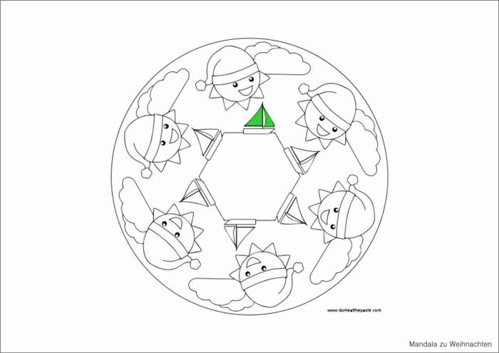 mandala pour noël coloriages gnomes de noël