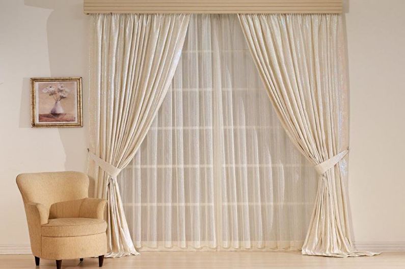 Design von Vorhängen für das Wohnzimmer - Organza