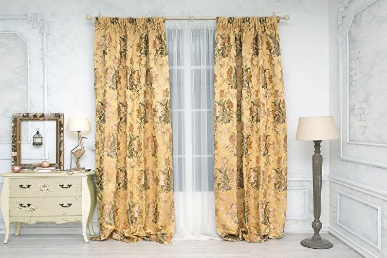 Design von Vorhängen für das Wohnzimmer - Jacquard