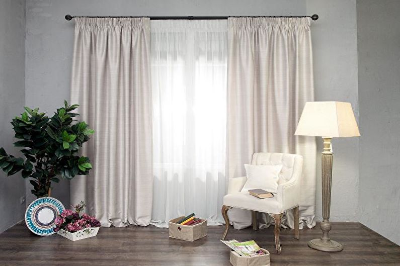 Design von Vorhängen für das Wohnzimmer - Taffeta