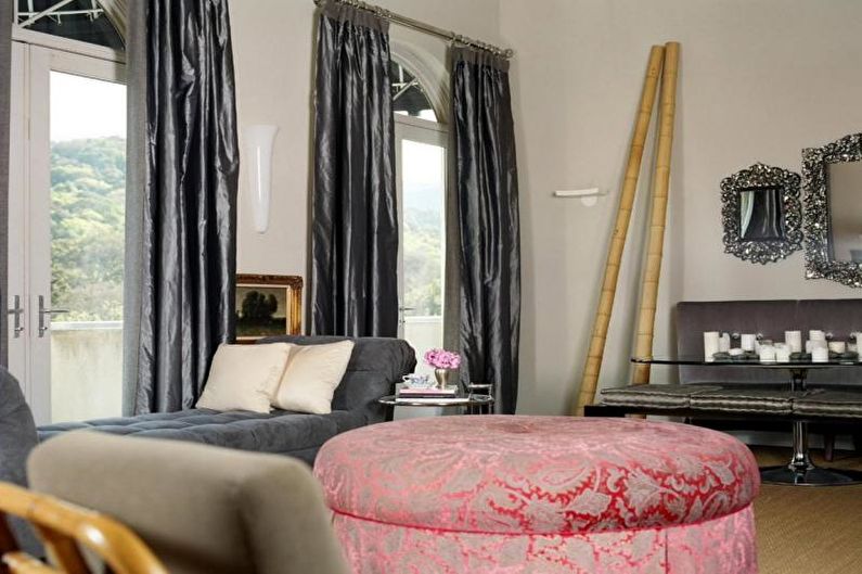 Design von Vorhängen für das Wohnzimmer - Foto