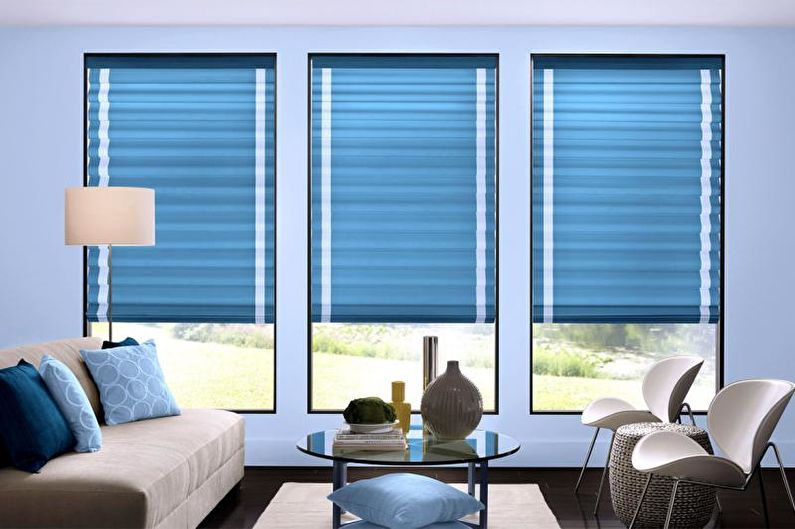 Design von Vorhängen für das Wohnzimmer - Foto