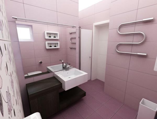 Zakurzony różowy kolor ściany kolor projekt ściany projekt łazienki
