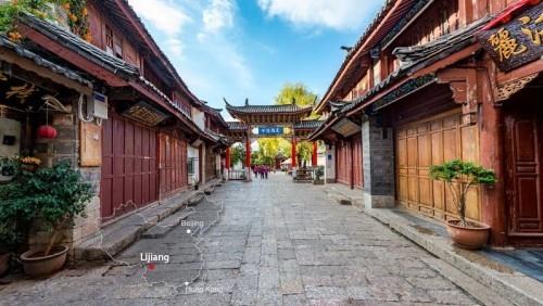 Stare miasto Lijiang Chiny zabytki popularny cel podróży