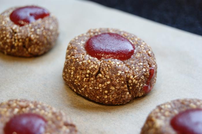 Chocolats soufflés à l'amarante à l'amarante