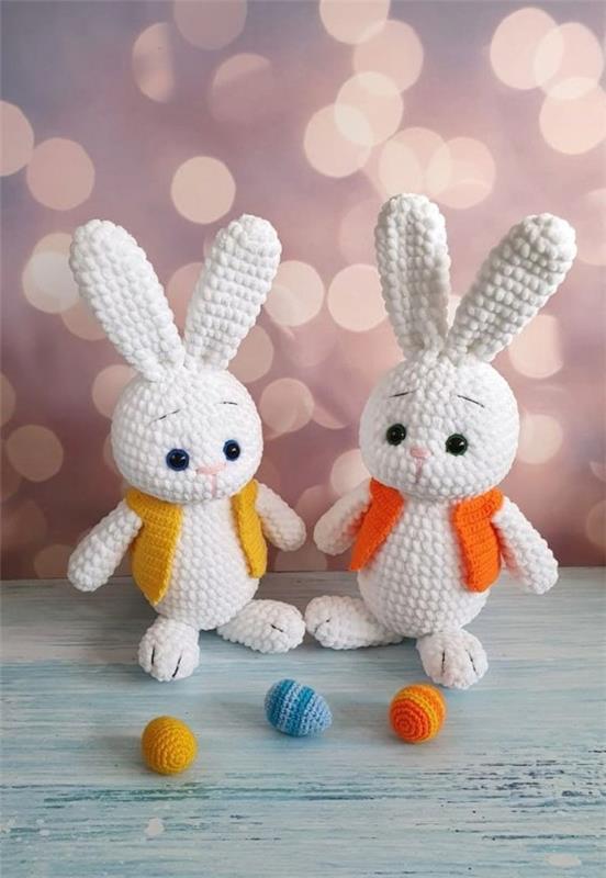 Szydełkowy króliczek amigurumi - pomysły na Wielkanoc, aby inspirować i naśladować małe króliczki chibi