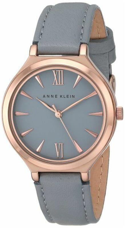 Anne Klein dames montre design en cuir montre-bracelet dames gris