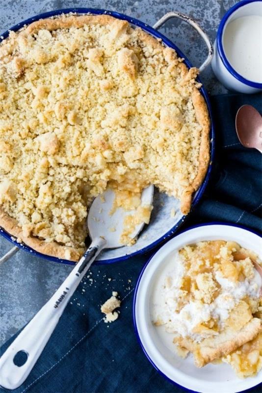 Recette de gâteau au crumble aux pommes Préparer le crumble aux pommes