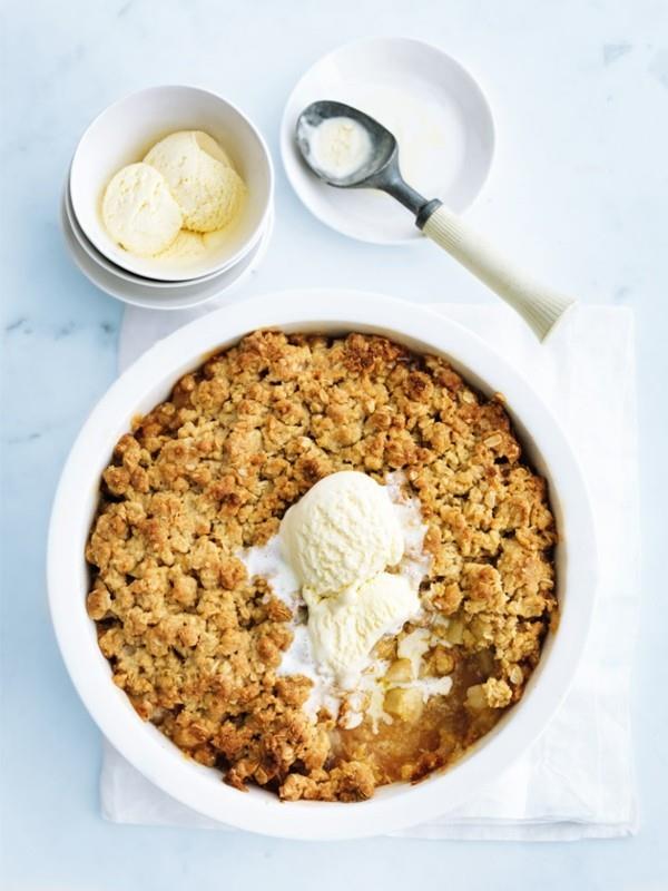 Recette de crumble aux pommes pour préparer un crumble aux pommes sain