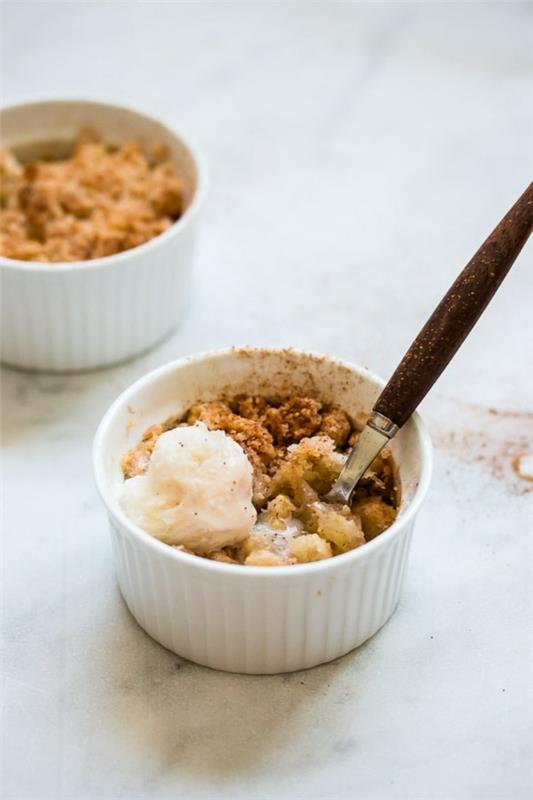 Recette de crumble aux pommes pour préparer rapidement un crumble aux pommes