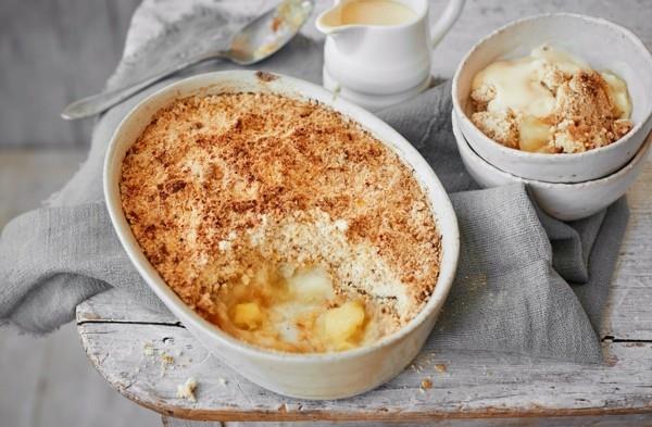 Recette végétalienne de crumble aux pommes préparer crumble aux pommes