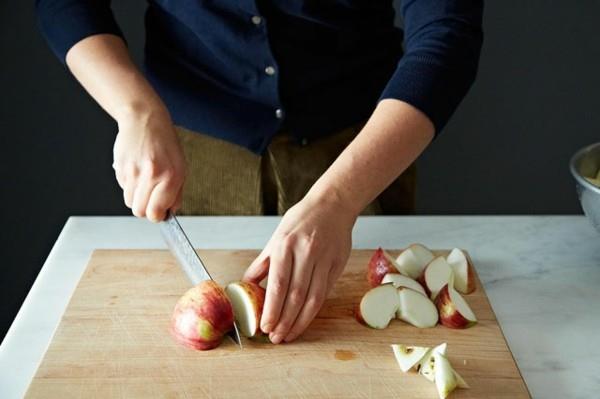 Faites vous-même la compote de pommes Tranche de pomme Purée de pomme
