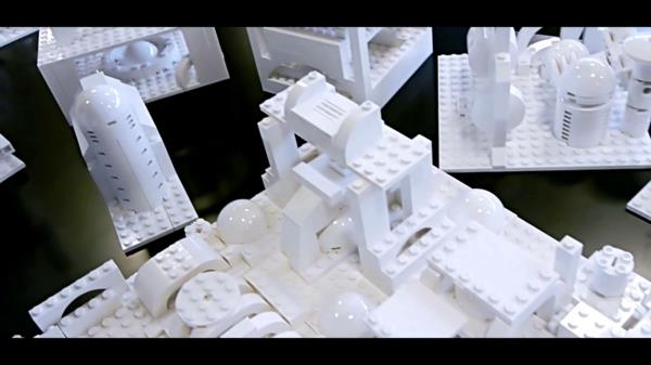 Ensemble de studio d'architecture de composants de jeu LEGO