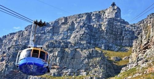 Destinations sélectionnées en septembre Table Mountain Kapstatd Afrique du Sud Télécabine