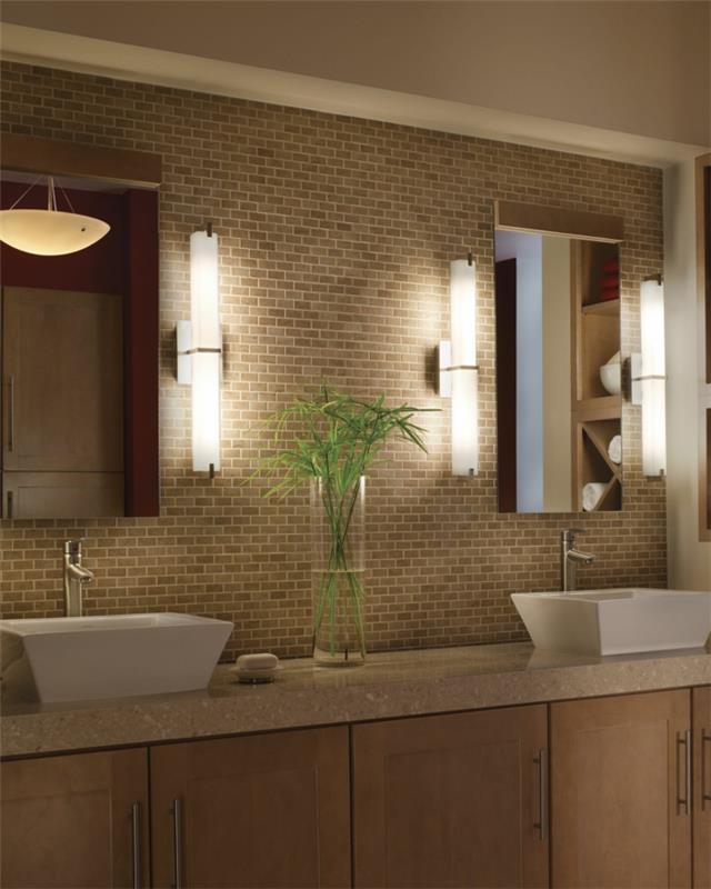 Eclairage de miroir de salle de bain Eclairage latéral