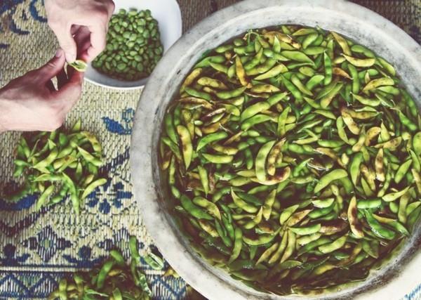 Liste des aliments riches en fibres Soja vert Edamame