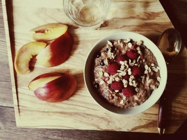 Liste des aliments riches en fibres Céréales de petit-déjeuner à la pêche