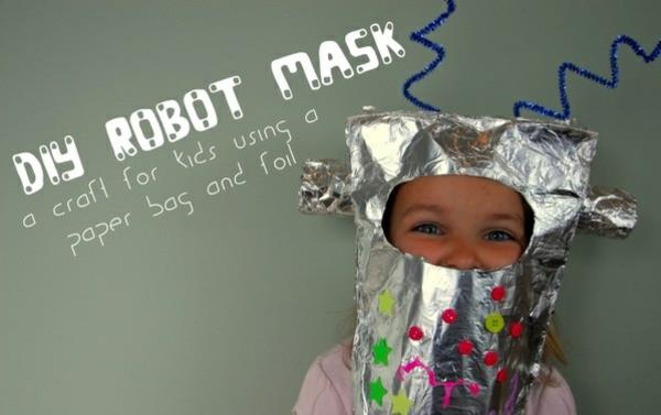 Artisanat de masque de robot pour enfants bricolage
