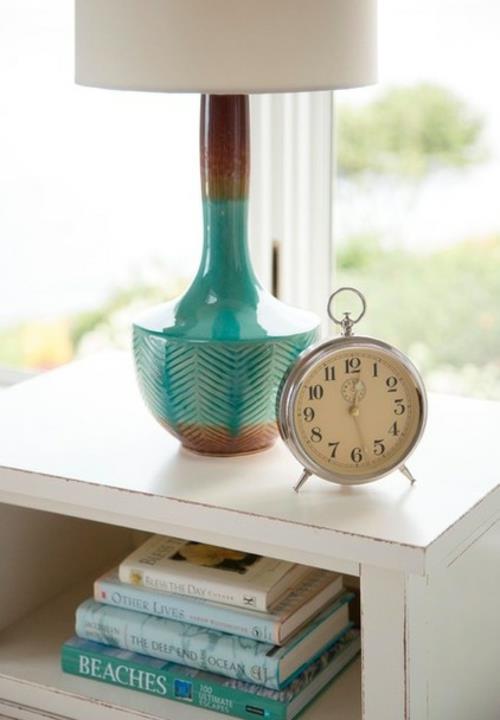 Dormir mieux vase horloge en céramique table de chevet classique