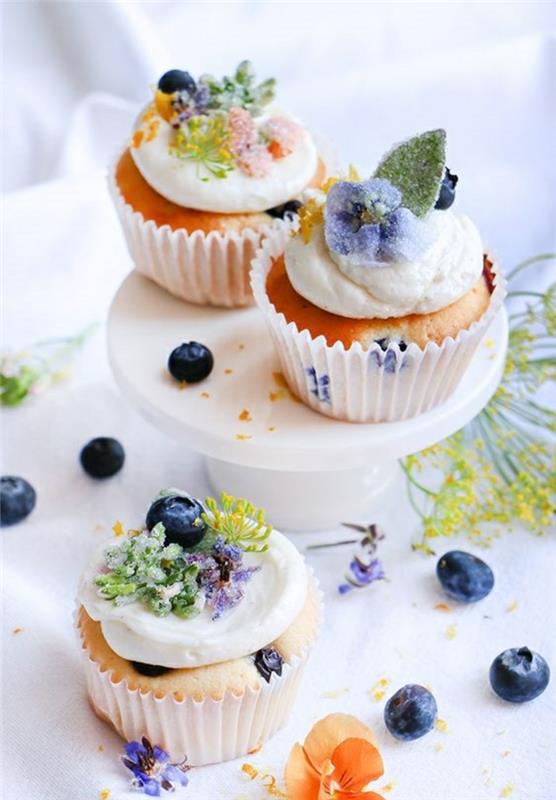 Faites votre propre recette de cupcakes aux myrtilles