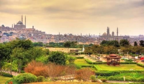 Vue de la citadelle et de la mosquée Muhammad Ali depuis le parc Al-Azhar Les plus beaux lieux de pique-nique au monde du Caire