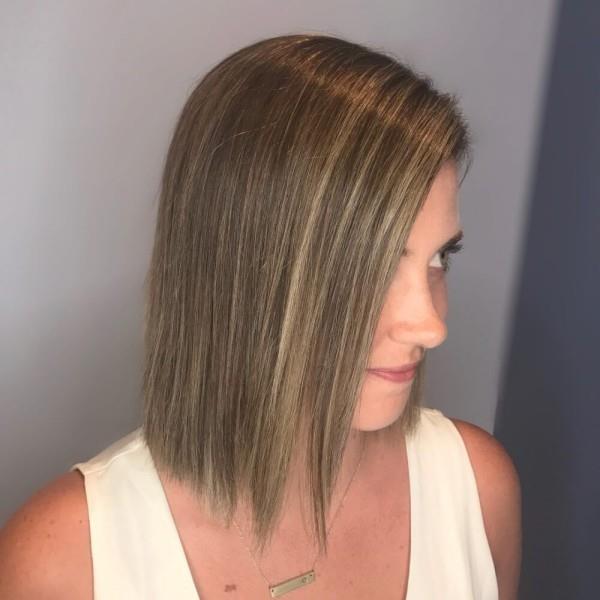 Idées blondes aux épaules - coiffures pour cheveux fins