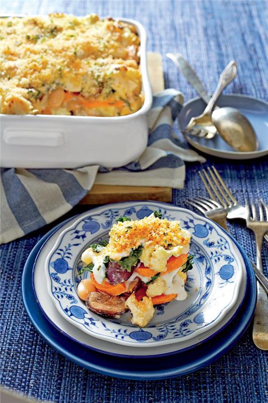 Recette saine de chou-fleur gratin de pommes de terre de chou-fleur autres légumes œufs durs