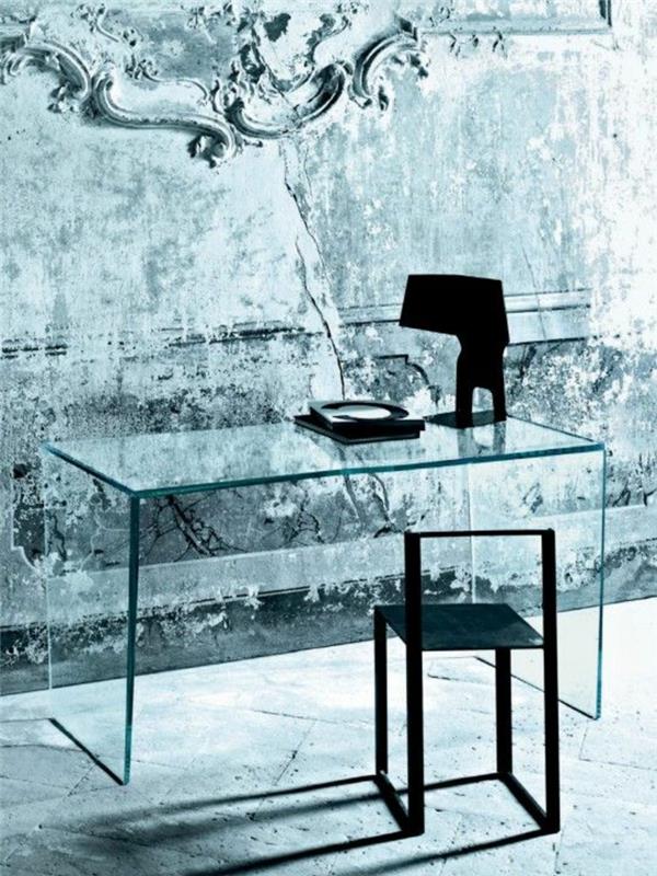 Pomysły na meble biurowe szklane biurko do biura domowego