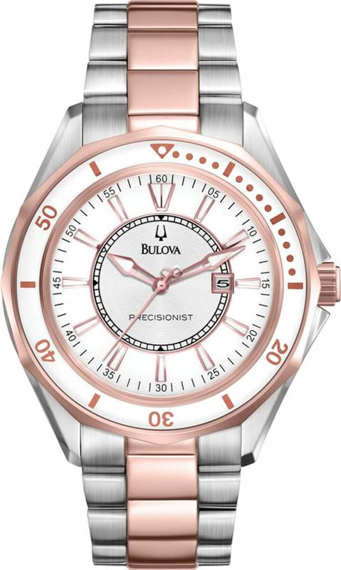 Bulova dames montres en cuir design argent montre-bracelet dames