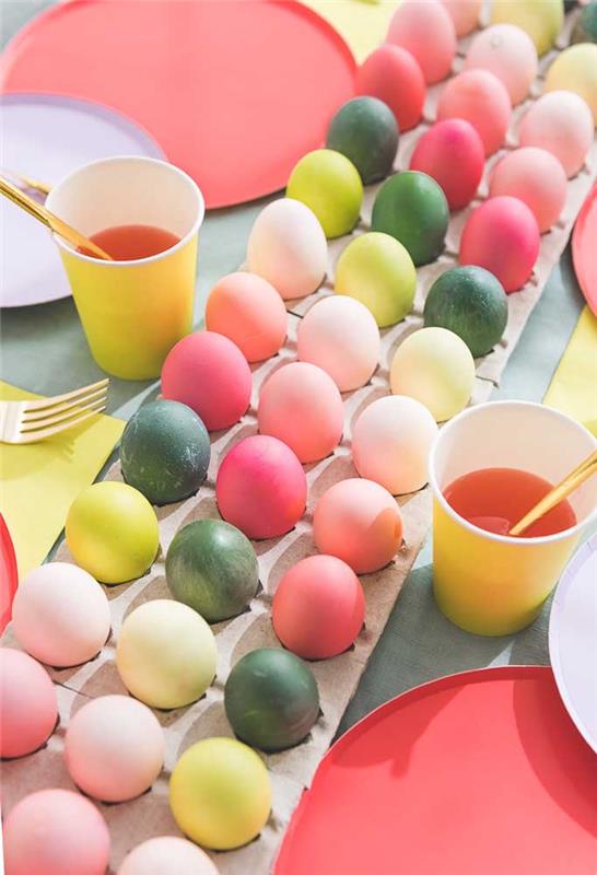 Kolorowe jajka jako wspaniała dekoracja wielkanocna