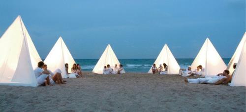 Meubles de jardin cool pour les tentes de terrasse plage moderne romantique