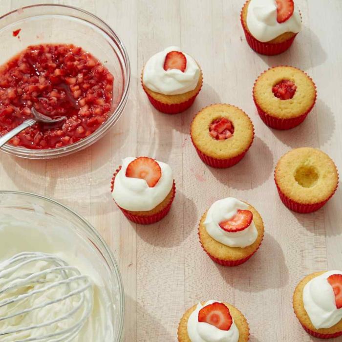 Recettes de cupcakes Tartelettes aux fraises pour débutants