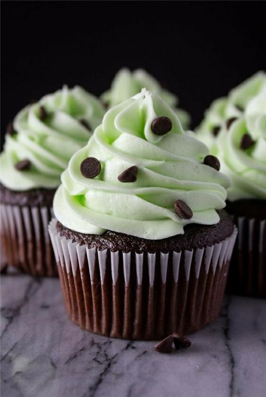 Recettes de cupcakes Tartelettes pour débutants Crème à la menthe