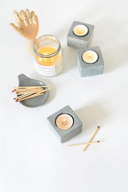 DIY décoration petites bougies