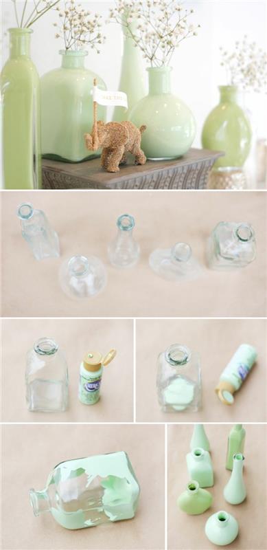 Idées de bricolage avec des bouteilles en verre Idées d'artisanat avec du verre