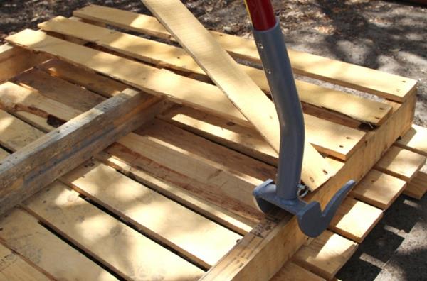 bricoler boîte en bois outils boîte de rangement palettes en bois jardin