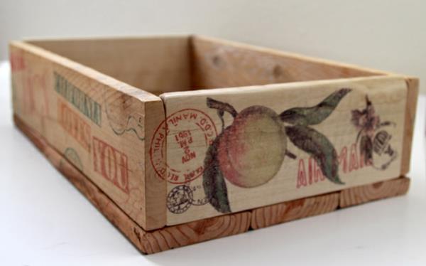 Boîte en bois de bricolage et boîte de rangement en matériau de palette Euro