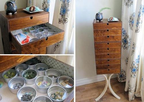 DIY-pomysły-dla-biżuterii-posiadaczy-i-biżuteria-stojak-komoda