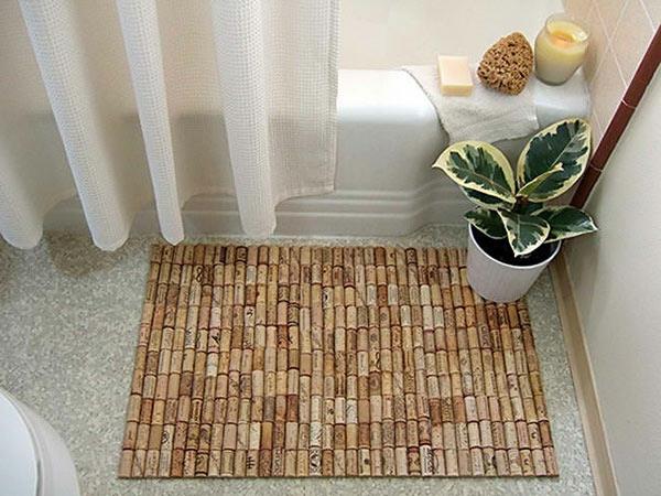 DIY dywany i maty podłogowe drewniane łazienka