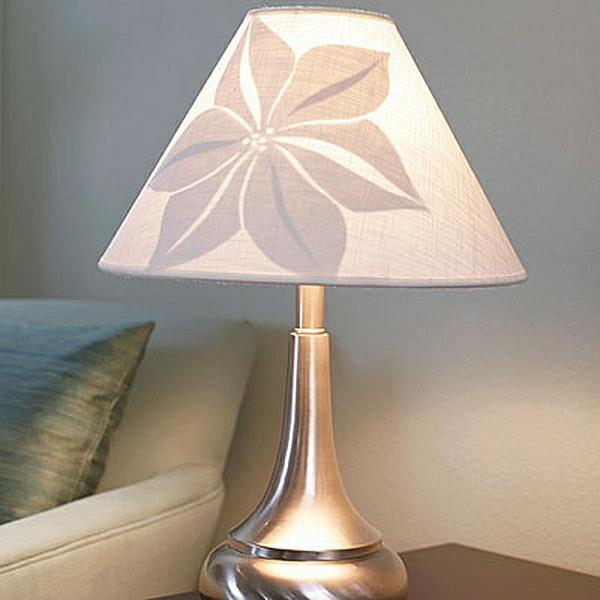 DIY idées de vie lampe de chevet motif fleur glamour